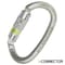 Kong Usa Oval, 108 mm Length, 19 mm Gate Opening, Carbon steel, Lunar white 414LH1999KK - alternate 1